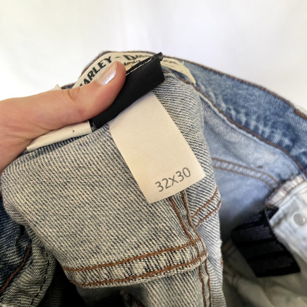 Harley Davidson genuine motorclothes jeans cotton men's size 32 x 30 pockets - Picture 11 of 11
